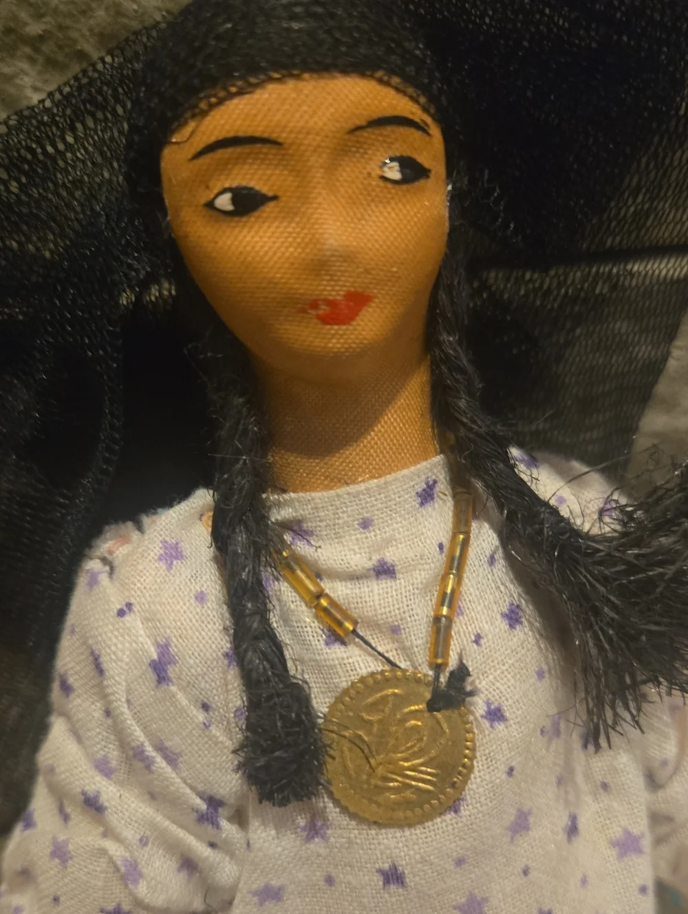 Vintage Handmade Souviner Doll From Turkey